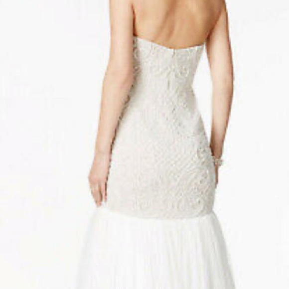 Adrianna-Papell beaded strapless long gown - Picture 6 of 6